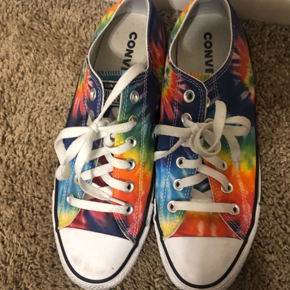 Rainbow Tie Dye Converse